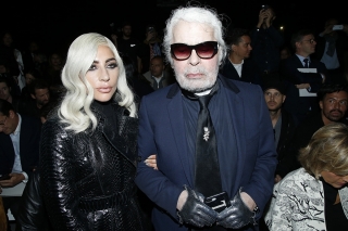 Lady Gaga and Karl Lagerfeld